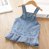 Baby Girl Dress Skirt Spring Strap Dress-TB00901-Veeddydropshipping